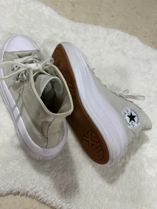 Converse All Star White Upper with Gum Sole - Picture 7 of 11